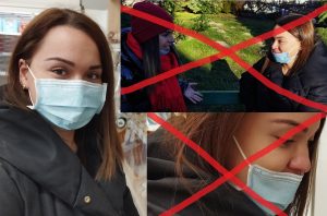 A maszk csak akkor véd megfelelően, ha a szájat és az orrot is takarja!