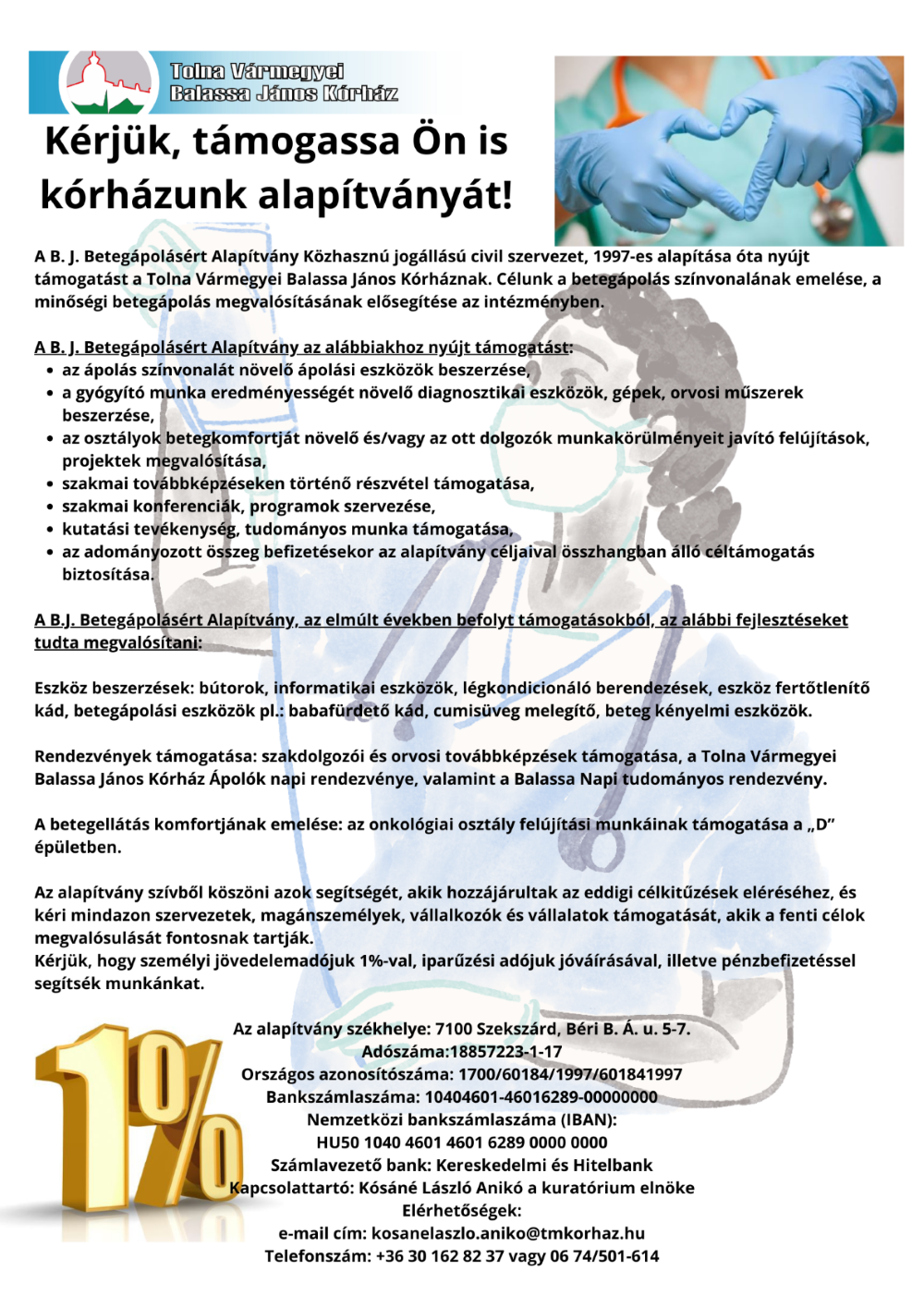 Betegapolasert Alapitvany plakat pici